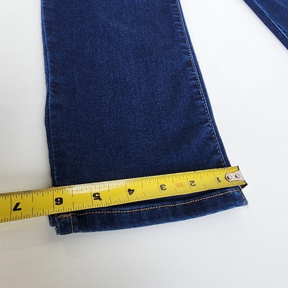 Gloria Vanderbilt All Around Slimming Effect Straight Blue Jeans 32x25 Cropped 8 - Picture 2 of 10